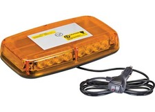 Wolo 3720m-a Sure Safe Amber Low Profile Mini Bar Light Gen3 12v Magnet Mount