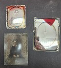 Lot of 3 Antique Photos 2 Daguerreotype and 1 Ambrotype Hand tinted — photo 2