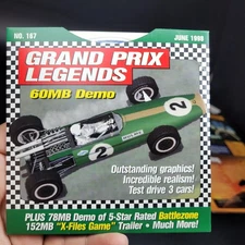 Y2K RACING - Grand Prix Legends PC NEW/ (1998) Computer Gaming World Demos 