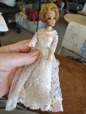 Vintage Topper Dawn doll Wearing "Wedding Bell Dream" Bridegown 0815