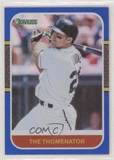 2021 Donruss Retro 1987 Variation Holo Blue Jim Thome (The Thomenator) HOF 02v3
