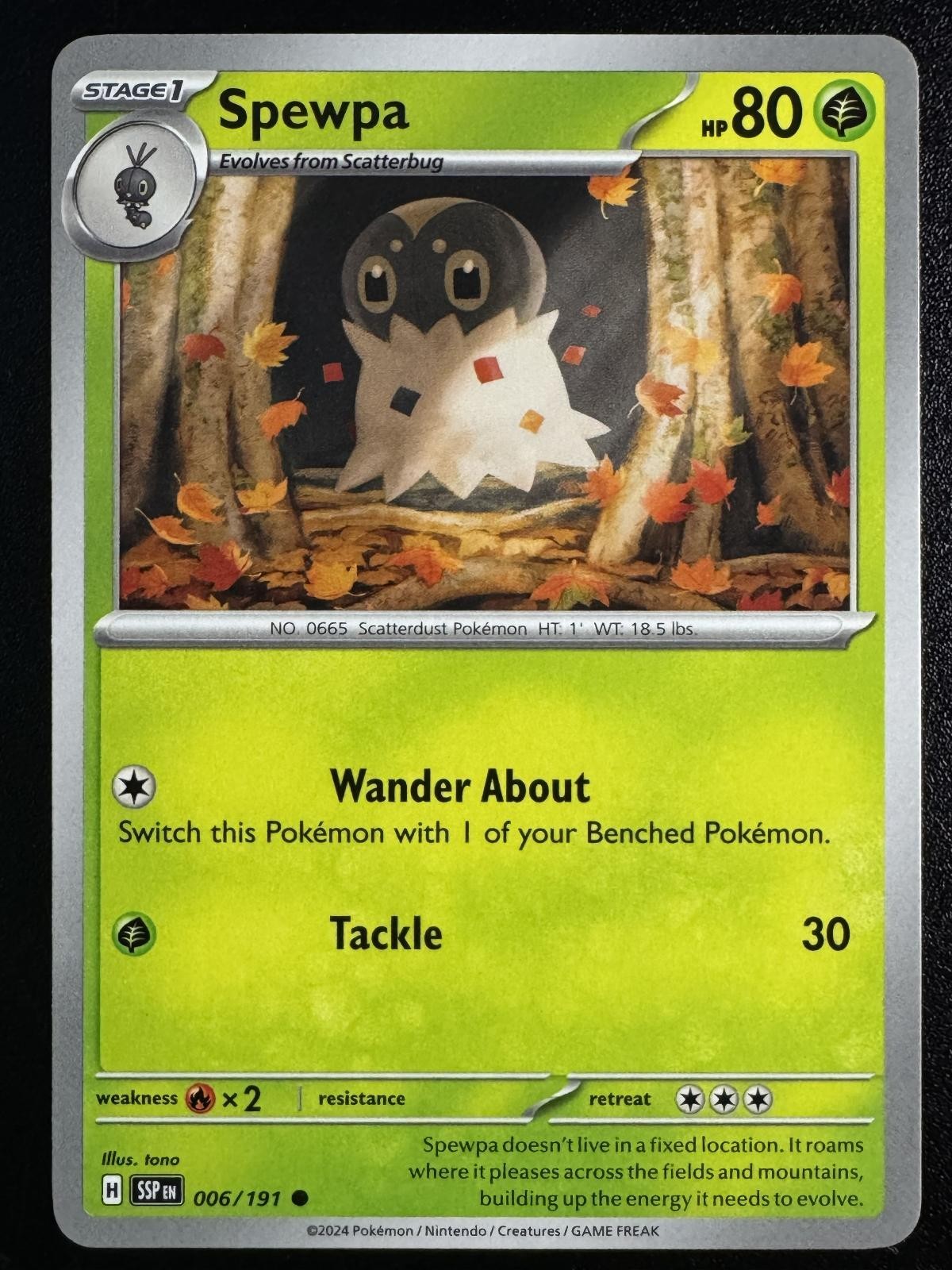 Spewpa 006/191 - Surging Sparks - Common NM