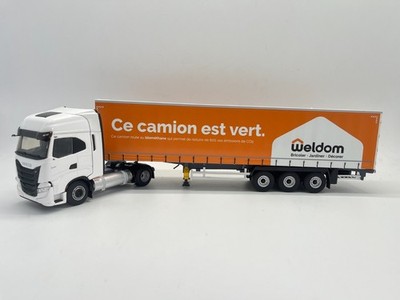 ELIGOR - IVECO S-Way NP 4x2 2021 mit 3-Achs-Planenanhänger - Transport WELDOM...
