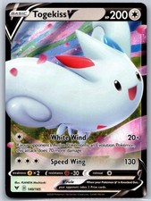 Togekiss V 140/185 Holo Ultra Rare Vivid Voltage Pokemon Near Mint