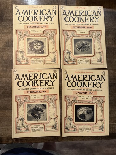 VTG LOT 25 American Cookery Magazine Boston Cooking School 1939 1940 1941 - Picture 12 of 14