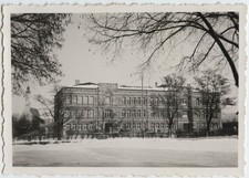 St. Nikola Schule Landshut Januar 1935 Original Foto Schulgeb&auml;ude Winter Bayern