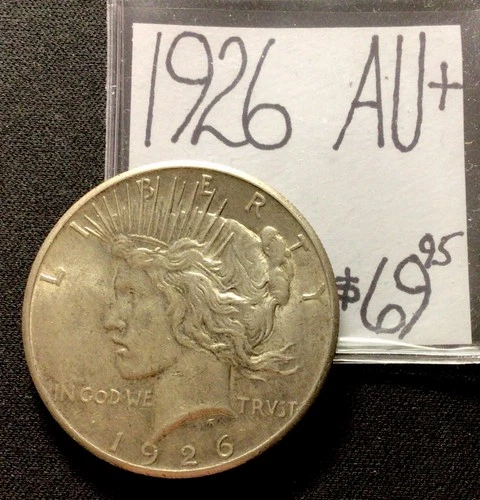 1926 Peace Silver Dollar AU+! ENN Coins
