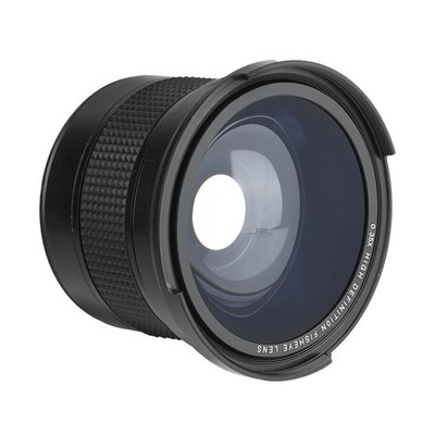 58MM 0.35X Fisheye Super Wide Angle Lens For SLR DSLR Camera Black