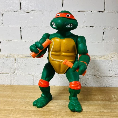 VTG 1989 Giant TMNT Teenage Mutant Ninja Turtles 13" Mikey Michelangelo Figure