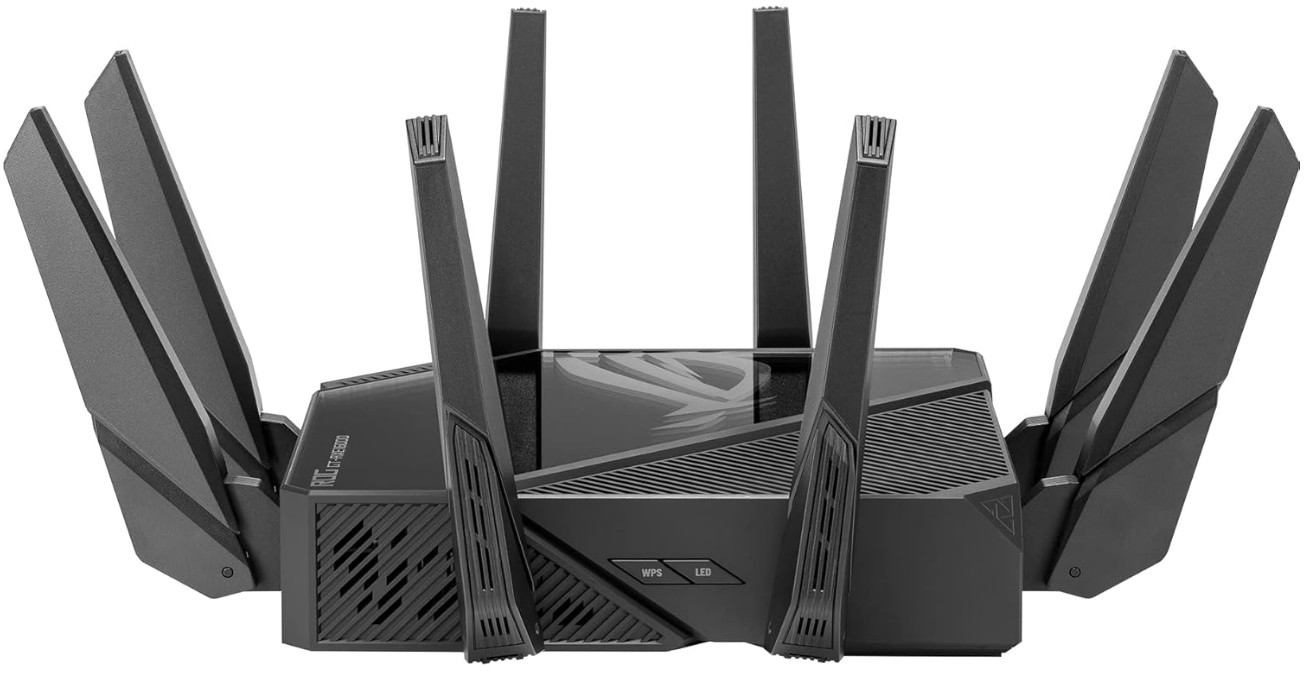 NEW,ASUS ROG Rapture WiFi 6E Gaming Router (GT-AXE16000) - Quad-Band