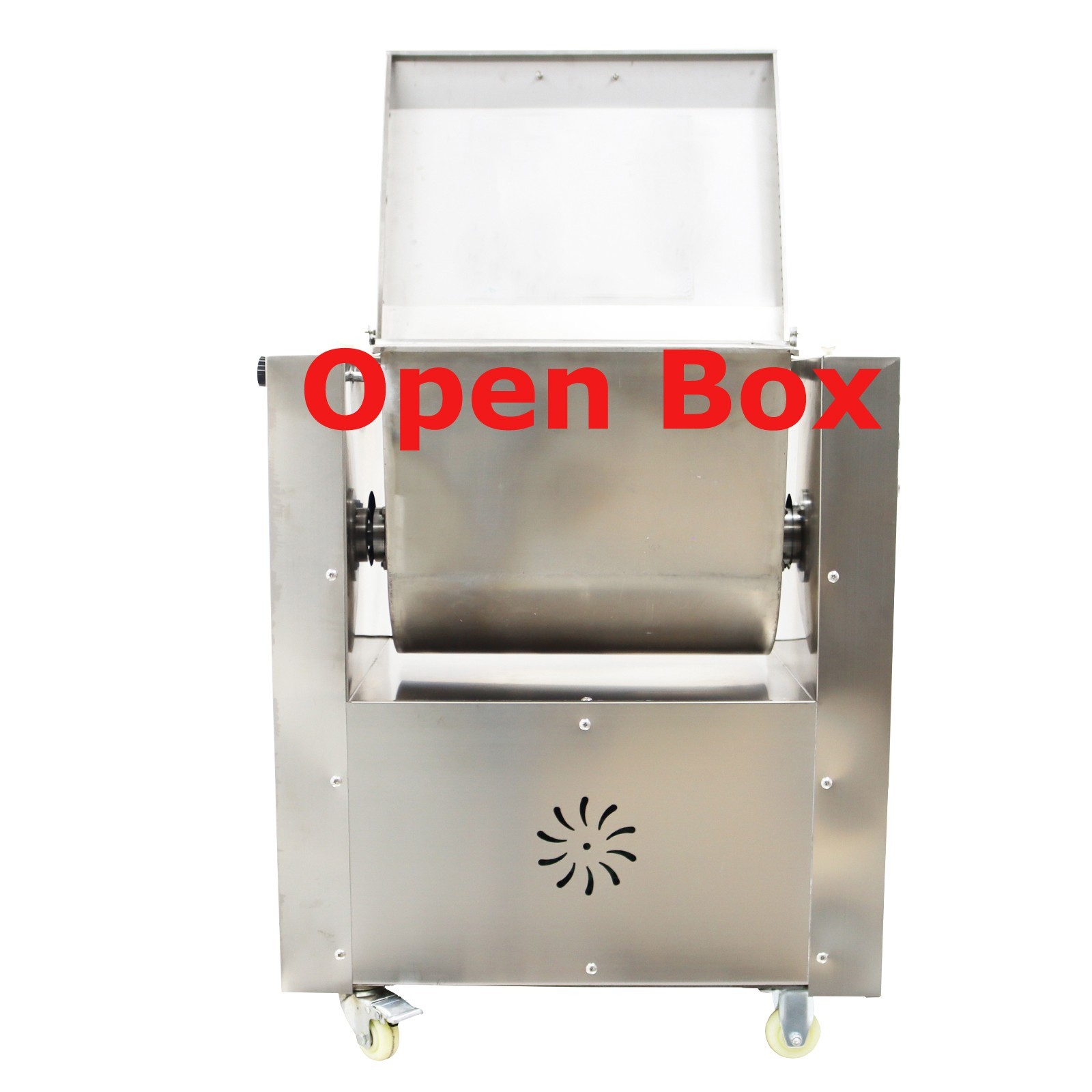 Open Box 1.5KW Stainless Steel 50L 13.2Gal Electric Meat Blender Mixer 70r/min
