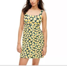 DIANE VON FURSTENBERG For Target 90s Shift Yellow Poppy Mini Dress
