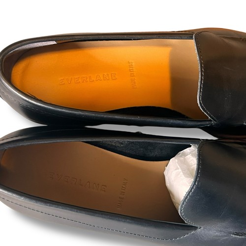 ¡NUEVO! Mocasín Everlane The Modern Cuero Negro Talla 10 Punta Hecho en Italia - Imagen 7 de 7