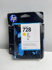 HP 728 Yellow Ink Cartridge 40ml DesignJet T730 T830 MFP Bright Office Plotter