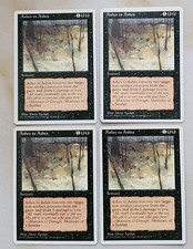 4 Ashes to Ashes MTG Core Set 4th Edition Regular NM Near Mint MTG 