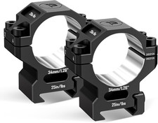DISCOVERYOPT 6061 Precision Scope Rings, 1" 30Mm 34Mm Pre-Lapped, Picatinny