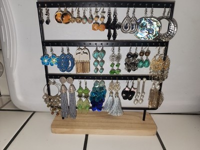Lot Of 25 Pairs Of Fashion Earrings Great Condition
