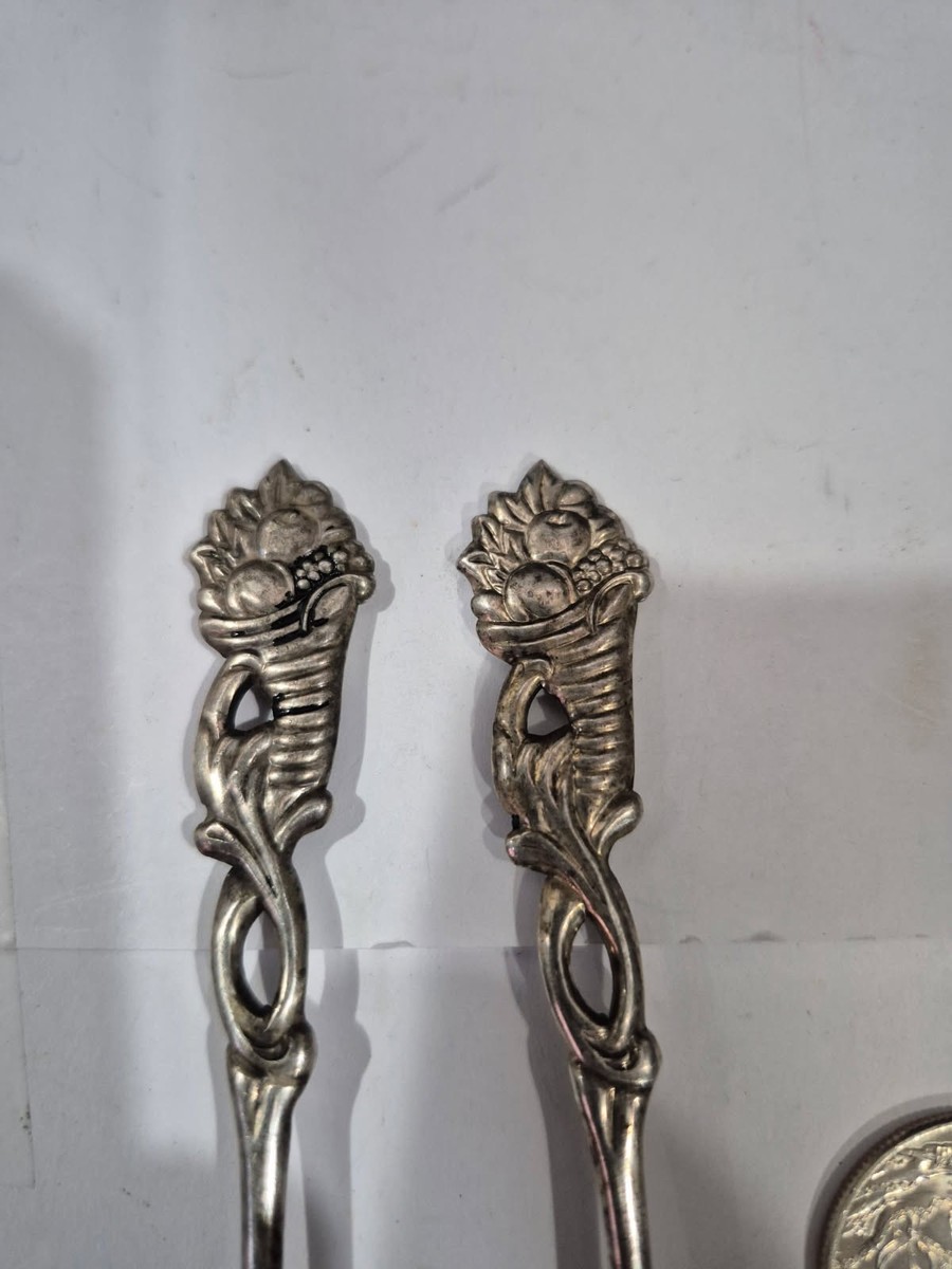 Neiman Marcus Silver Plated Demitasse Spoons Set of 2 Made in