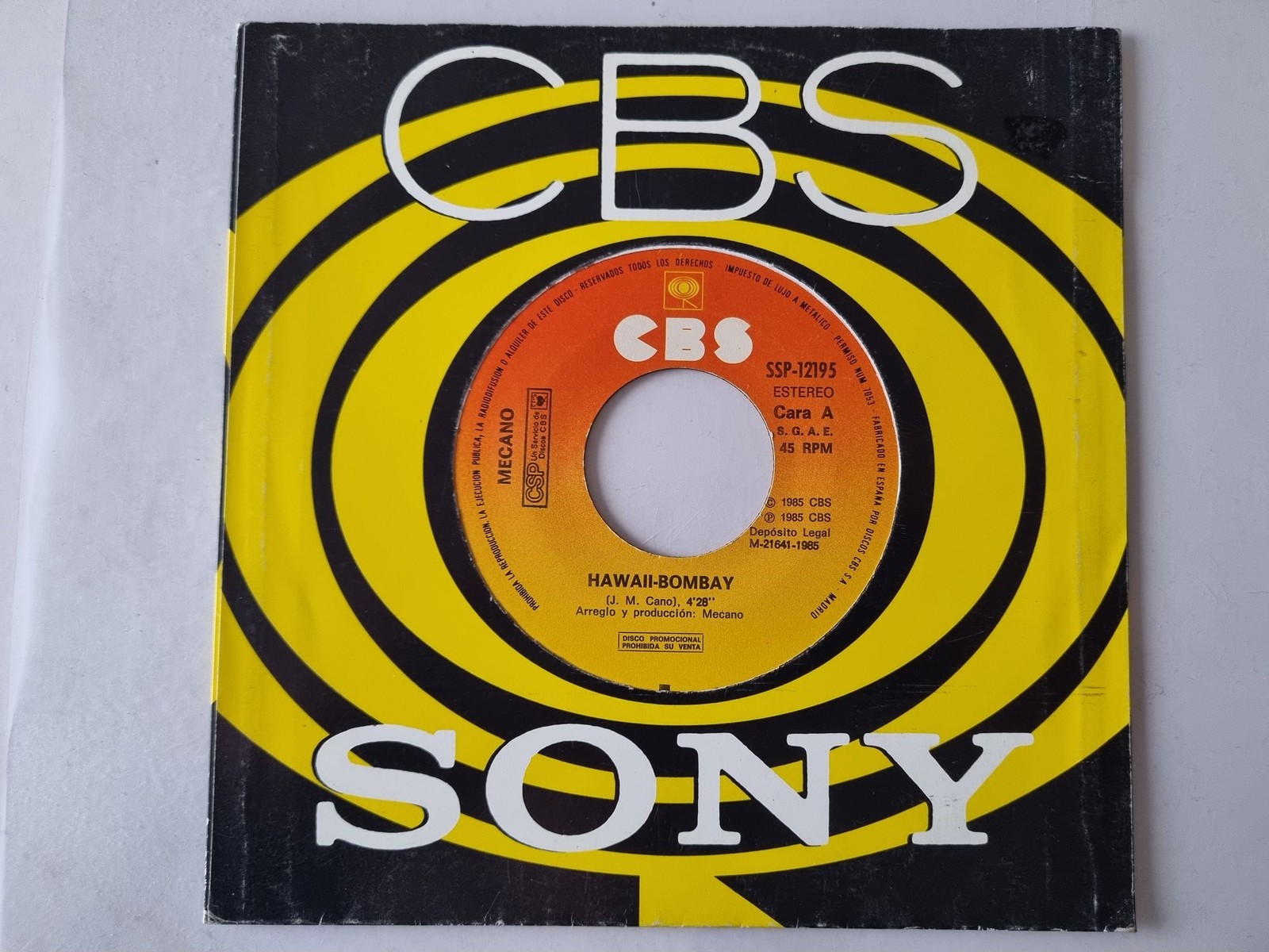 Mecano/ Olé Olé - Hawaii-Bombay/ Voy a mil 7'' Vinyl Spain PROMO