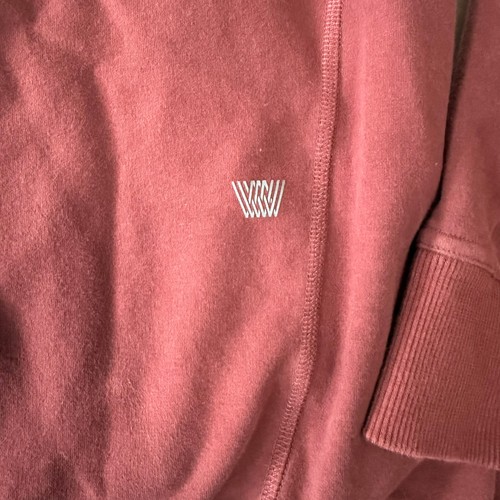 Sudadera con Capucha Mack Weldon Para Hombres XL Rojo Granate Cremallera Completa Cordón Bolsillo Suave Sudadera - Imagen 7 de 9