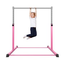 Safly Fun Gymnastics Bar for Kids Ages 3-15 for Home - Steady Steel Construct...