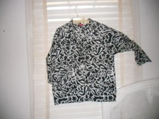 Sale: Shamask  ~Art To Wear~Lagenlook~  ScrollSketchPrint Tunic Shirt Jacket ~ 2