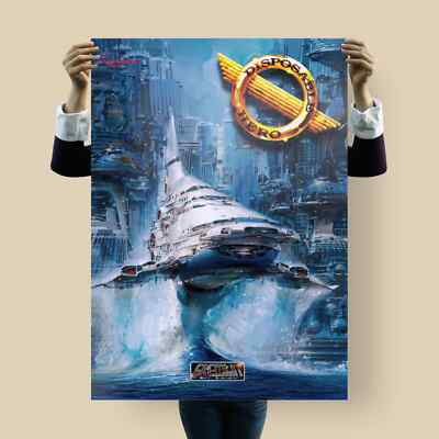 Disposable Hero   Retro Sci-Fi Poster Art by John Berkey | Amiga Shooter Classic