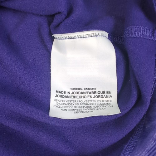 Nike Pro Sweatshirt Womens M Medium Purple Dri Fit Embossed Heights Half Zip - Picture 10 of 15