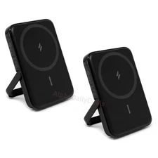 2 Pack Anker MagGo Magnetic Power Bank iPhone Wireless Battery Kickstand 5000mAh