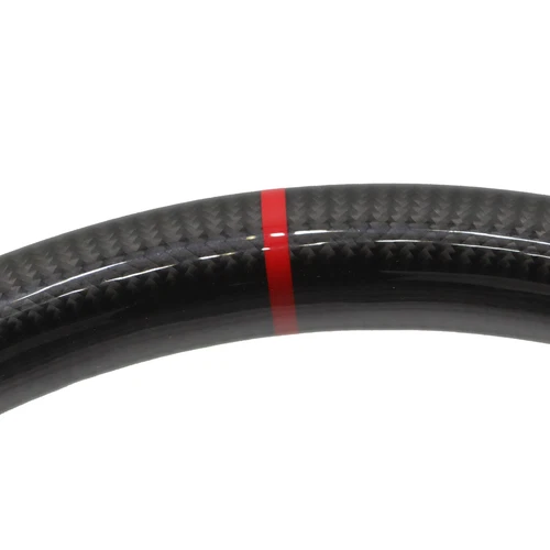 Carbon Fiber Flat Leather Steering Wheel Fit For Ford Mustang 2010-2014 - Picture 8 of 8