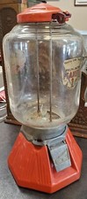 VINTAGE PORCELAIN RED NORTHWESTERN 33 PEANUT GUMBALL MACHINE ORIGINAL Nice