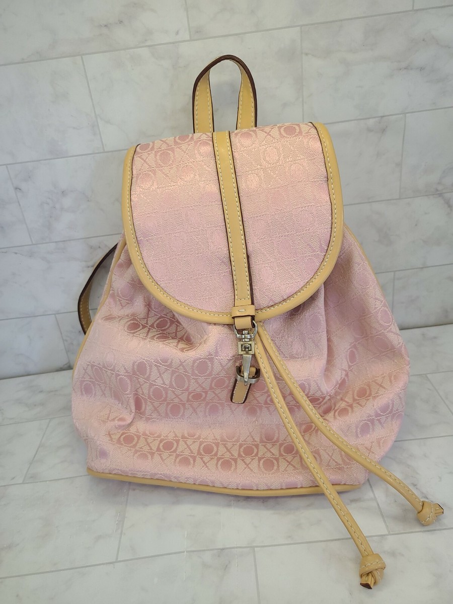 Xoxo Small Backpack Bag Pink With Beige Trim | eBay display picture 2