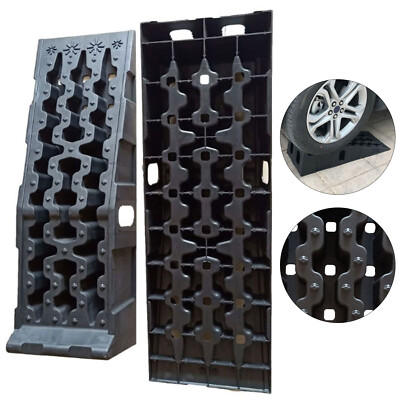 2 x Auto Rampen Auffahrrampe Autoreifen Rampe Für PKW SUV 7250kg Last Car Ramp