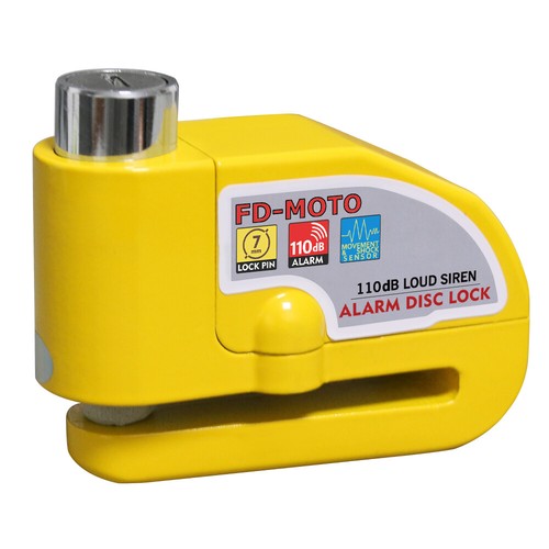 1.2m Scooter Motorcycle Motorbike Chain Lock + Alarm Brake Disc Lock +1