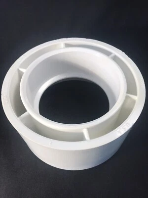 CHARLOTTE PIPE Charlotte 6" x 4" PVC Schedule 40 Spigot x Socket Bushing