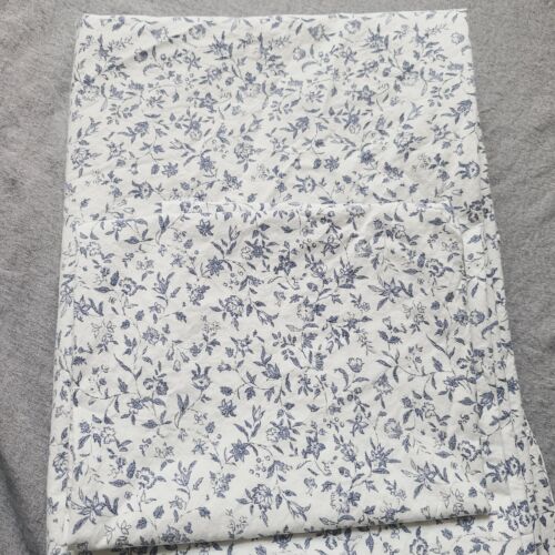 RALPH LAUREN Porcelain Maisy FLAT Sheet pillowcase BLUE Chic Cottage floral Twin - Picture 3 of 7