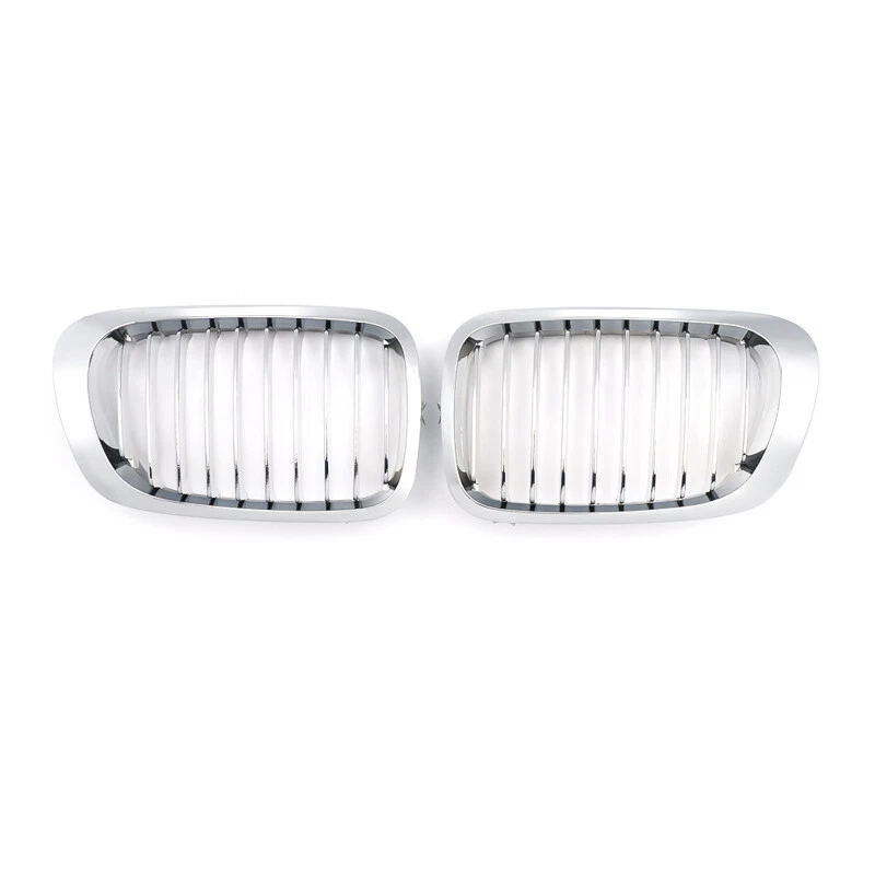 Chrome Front Kidney Grille For 99-02 BMW 3 Series E46 325Ci 328i 330Ci Coupe/2Dr Foto 2 de 4