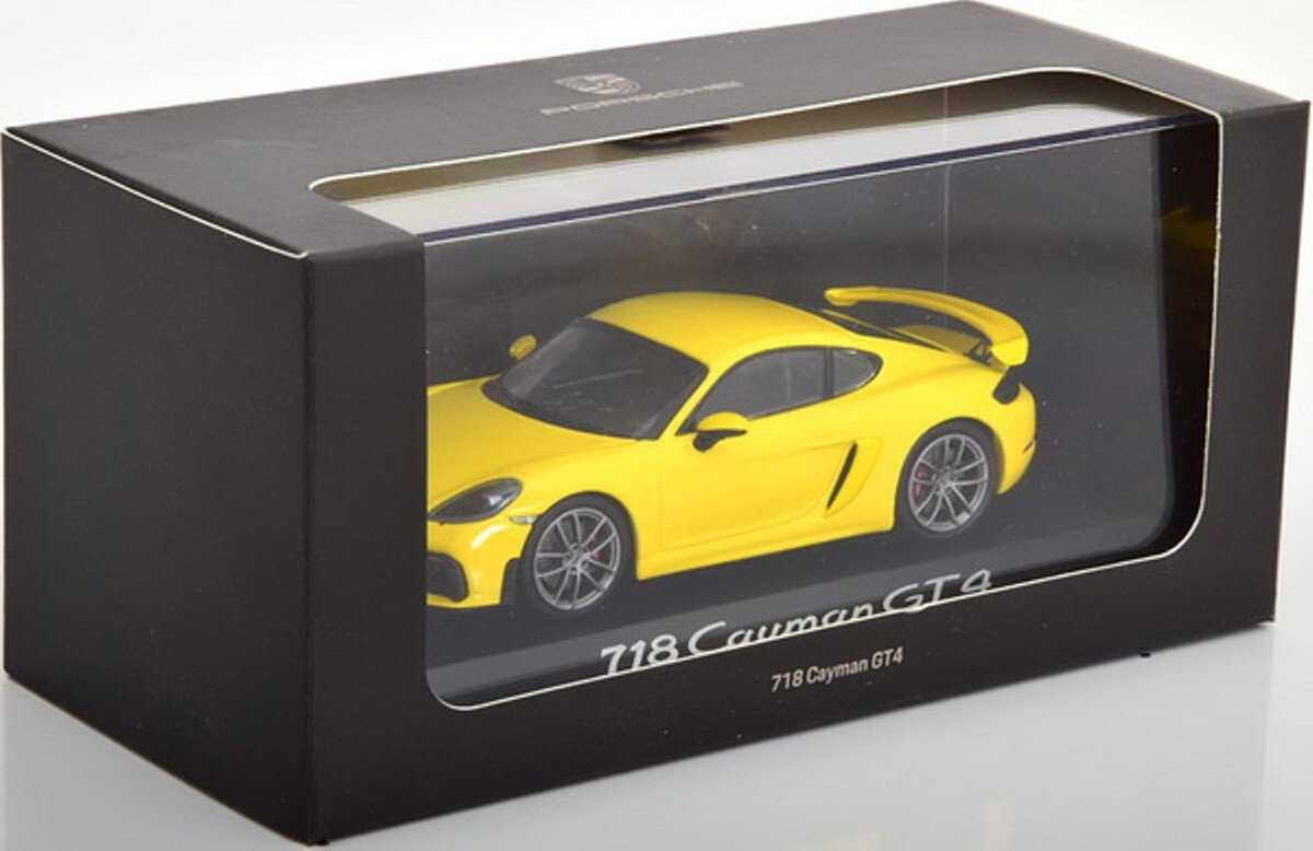 Porsche 718 Cayman GT4 Typ 982 Yellow Racing 2019 Minichamps