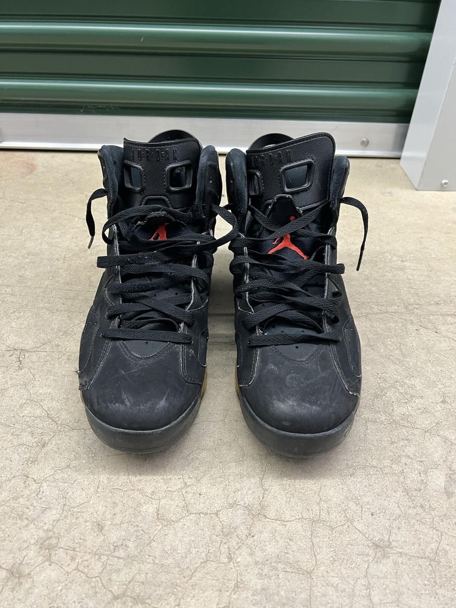 Jordan 6 Retro Infrared Black 2014 Size 10.5 WORN 384664-023