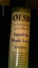 STABILISATEUR DE BRODERIE OESD AQUAFILM SUPPORT LAVABLE