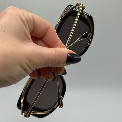 NEW Gucci Sunglasses GG1566S 001 Black Gold Grey Women | eBay display picture 2