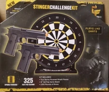 Airsoft Stinger Challenge Game Kit W/2 Spring Powered Pistols Ammo Game Target