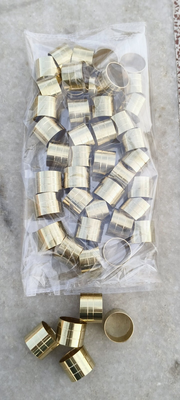 50 Solid Brass Ferrules Collars Ring Shaft Walkin… - image 7