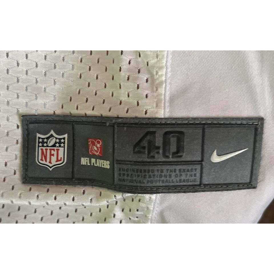 Camiseta Oakland Raiders Khalil Mack Nike NFL Blanca Auténtica Talla M Mediana Foto 3 de 4