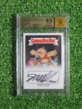 2013 GARBAGE PAIL KIDS CHROME SERIES 1 SIGNED JOHN POUND Up Chuck #3A BGS 9.5 10
