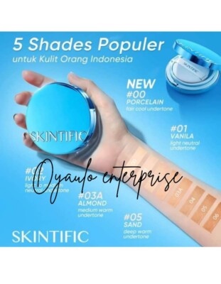 SKINTIFIC Perfect Stay Velvet Matte Cushion 11ml Oil Control Flawless Foundation