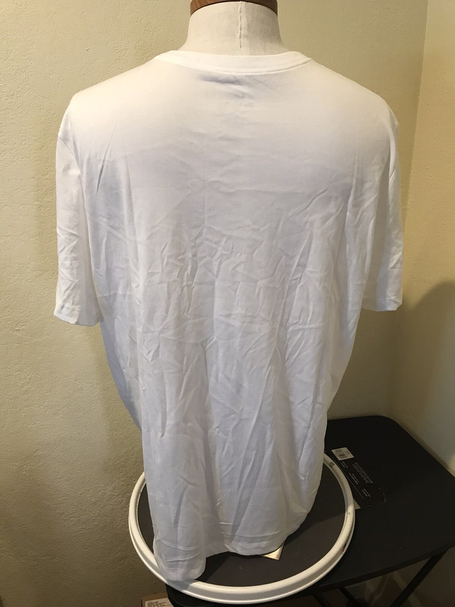 Nike Mens T-Shirt Dri-Fit Basketball Graphic Size XXL White