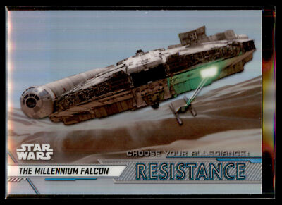 2020 Topps Star Wars Chrome Perspectives Choose Allegiance Millennium Falcon