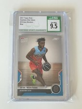 2021 Topps Now OTE Overtime Elite JEAN MONTERO Blue 12/49 CSG 9.5 RC 24 Knicks 