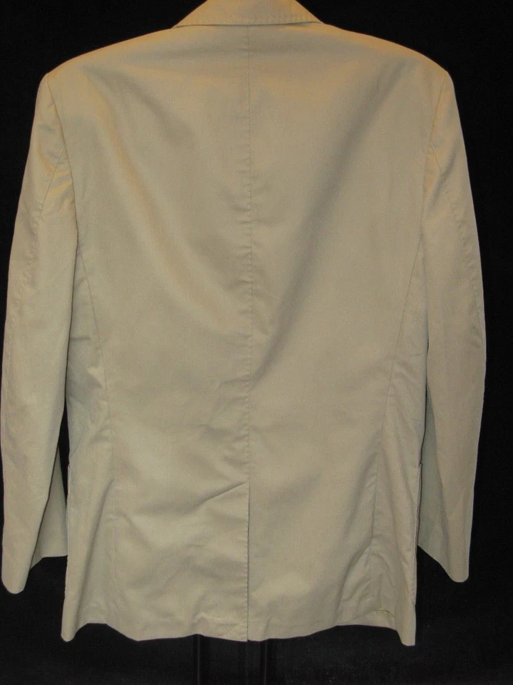 Chaqueta Blazer Abrigo Deportivo Martin + Osa Para Hombres Caqui Pana Talla 38 R NUEVO $170 Foto 4 de 4